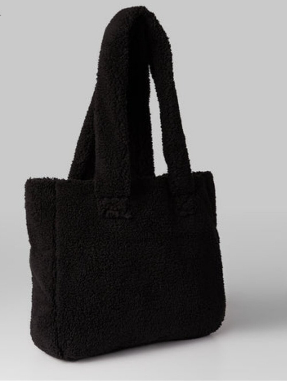 Black Sherpa Tote Bag